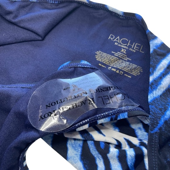 NEW Rachel Roy Strappy Bikini Bottom in Blue Zebra - Picture 6 of 8